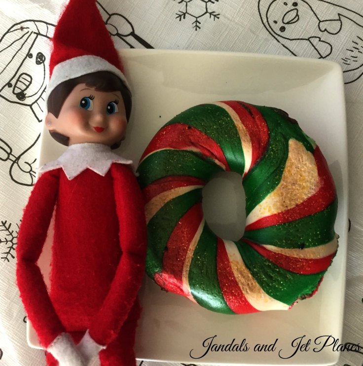 Christmas Bagel, Elf on the Shelf, Jandals and Jet Planes